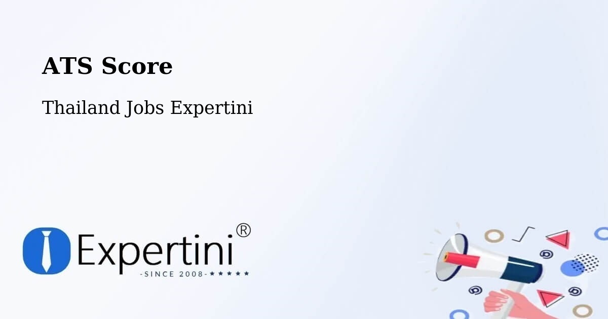 Resume ATS Score & Job Description Match Tool – Bang Kapi - Thailand Jobs Expertini