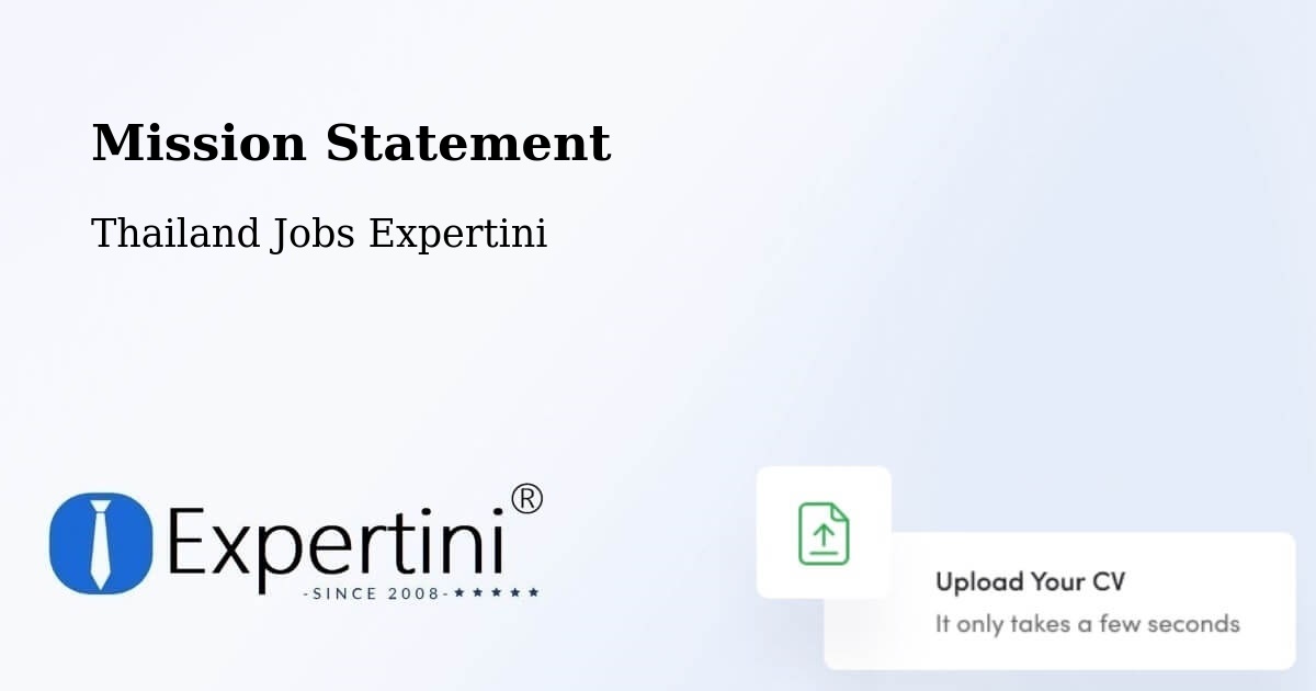 Corporate Mission – Bang Kapi - Thailand Jobs Expertini