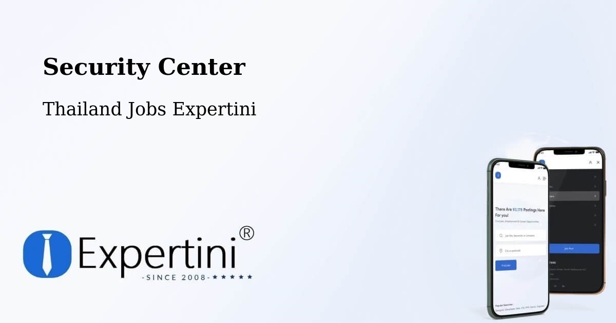 Security Center - Thailand Jobs Expertini